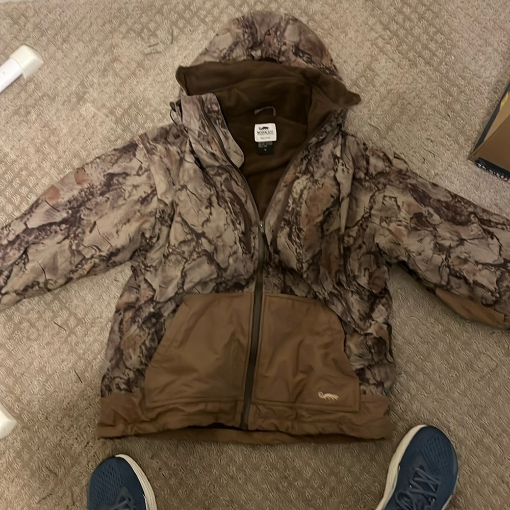 Men’s natural gear duck hunting rain jacket